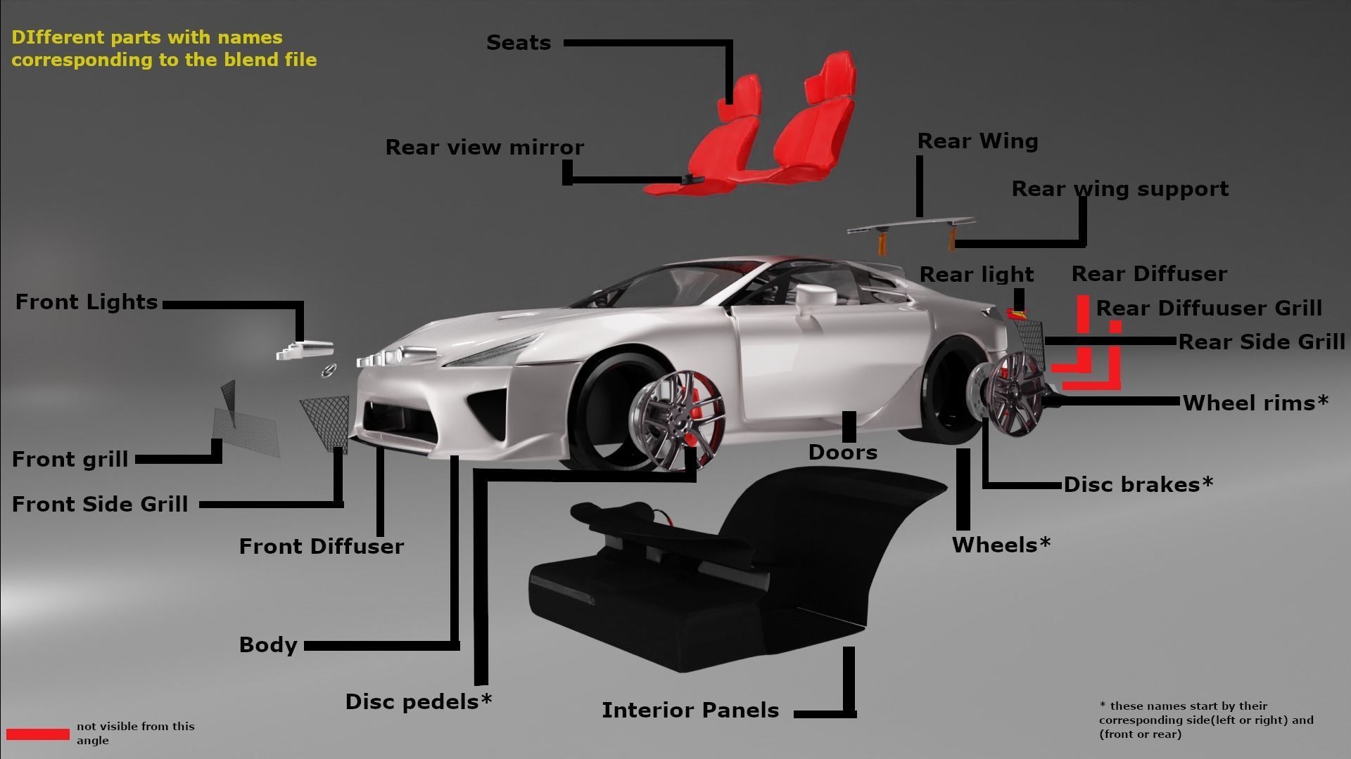 Lexus Lfa Free 3D model_7