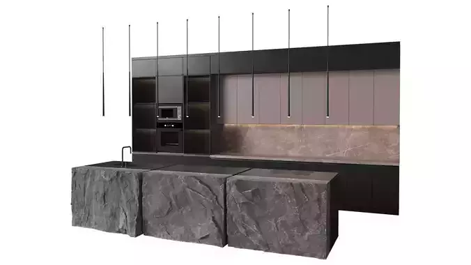 Modern Kitchen Set Designed By Sherzod
