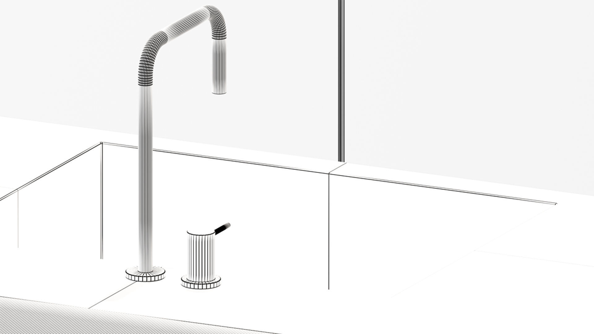 Modern Kitchen Set Designed By Sherzod 3D model_4