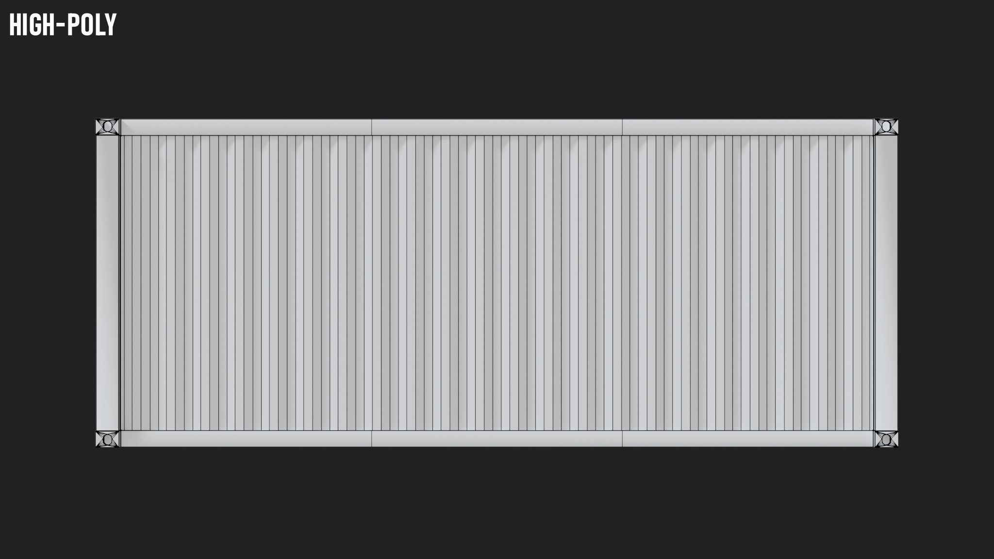 20ft Shipping Container Free low-poly 3D model_5