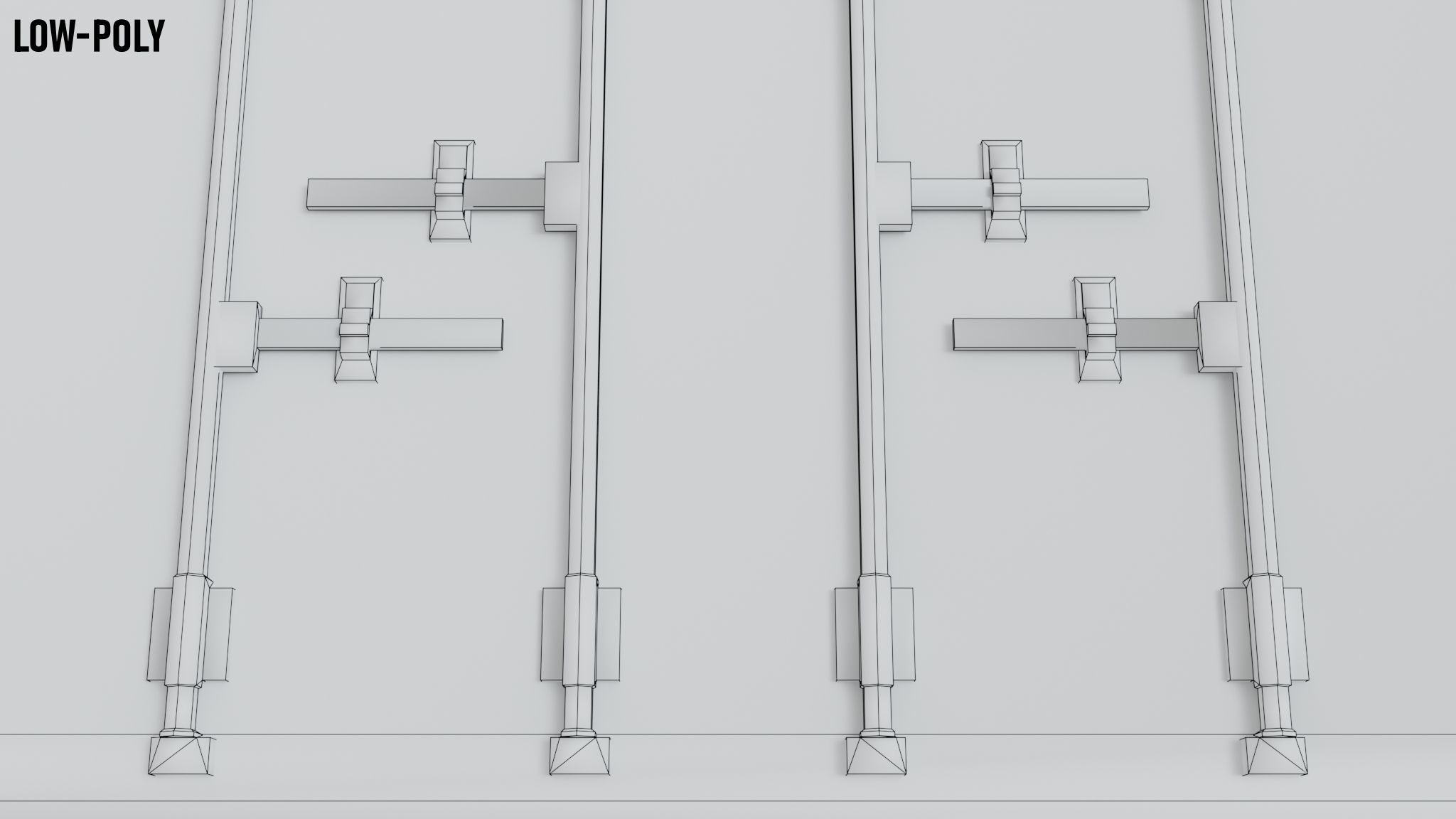 20ft Shipping Container Free low-poly 3D model_13