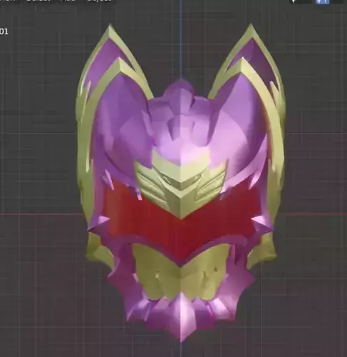 Armor Hero Emperor 3D Printable Helmet