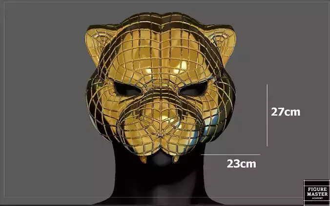 SQUID GAME TIGER VIP MASK LIFE SIZE COSPLAY PROPS NETFLIX 3D print model