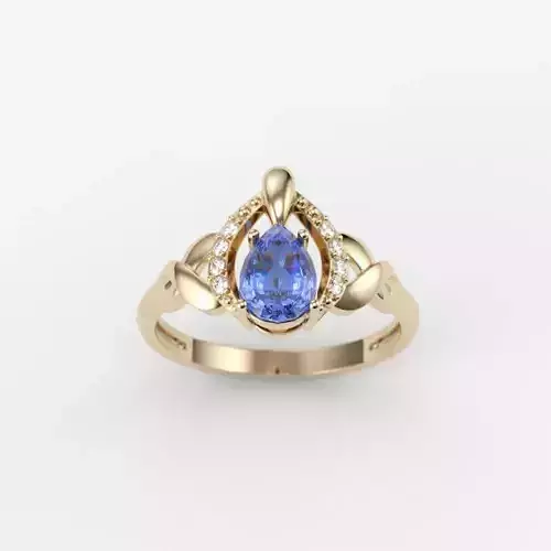Solitaire women ring  CAD 3dm stl