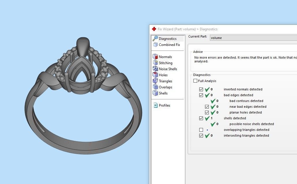 Solitaire women ring CAD 3dm stl 3D print model_10