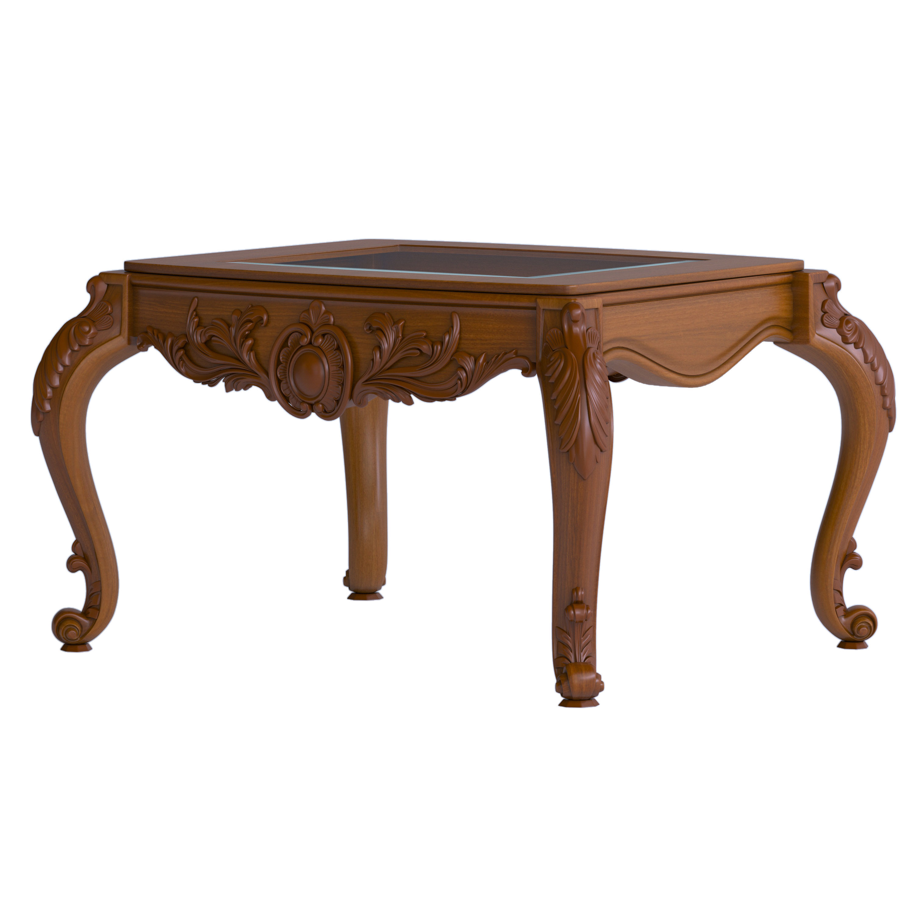Carved table 2 3D model_2