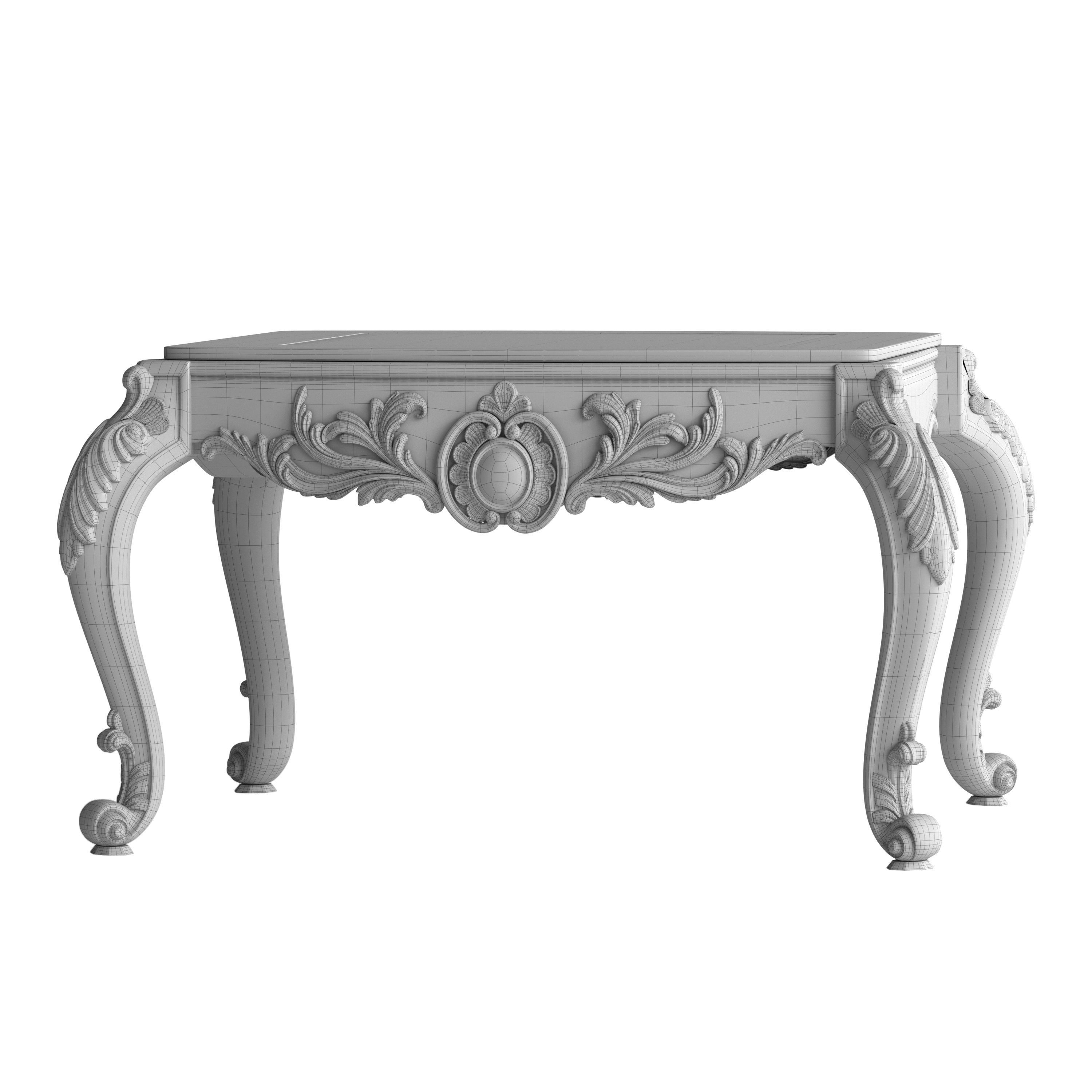 Carved table 2 3D model_4