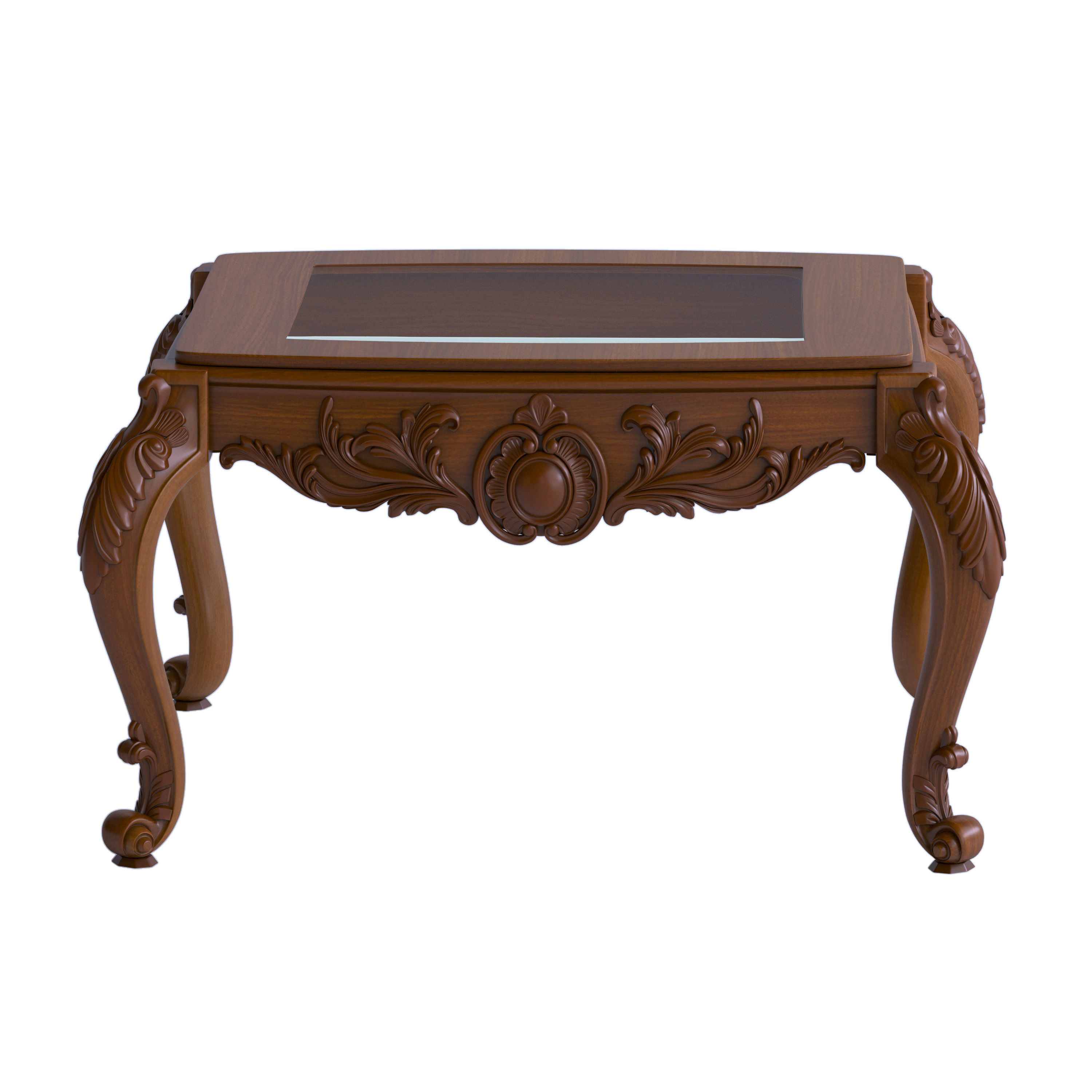Carved table 2 3D model_1