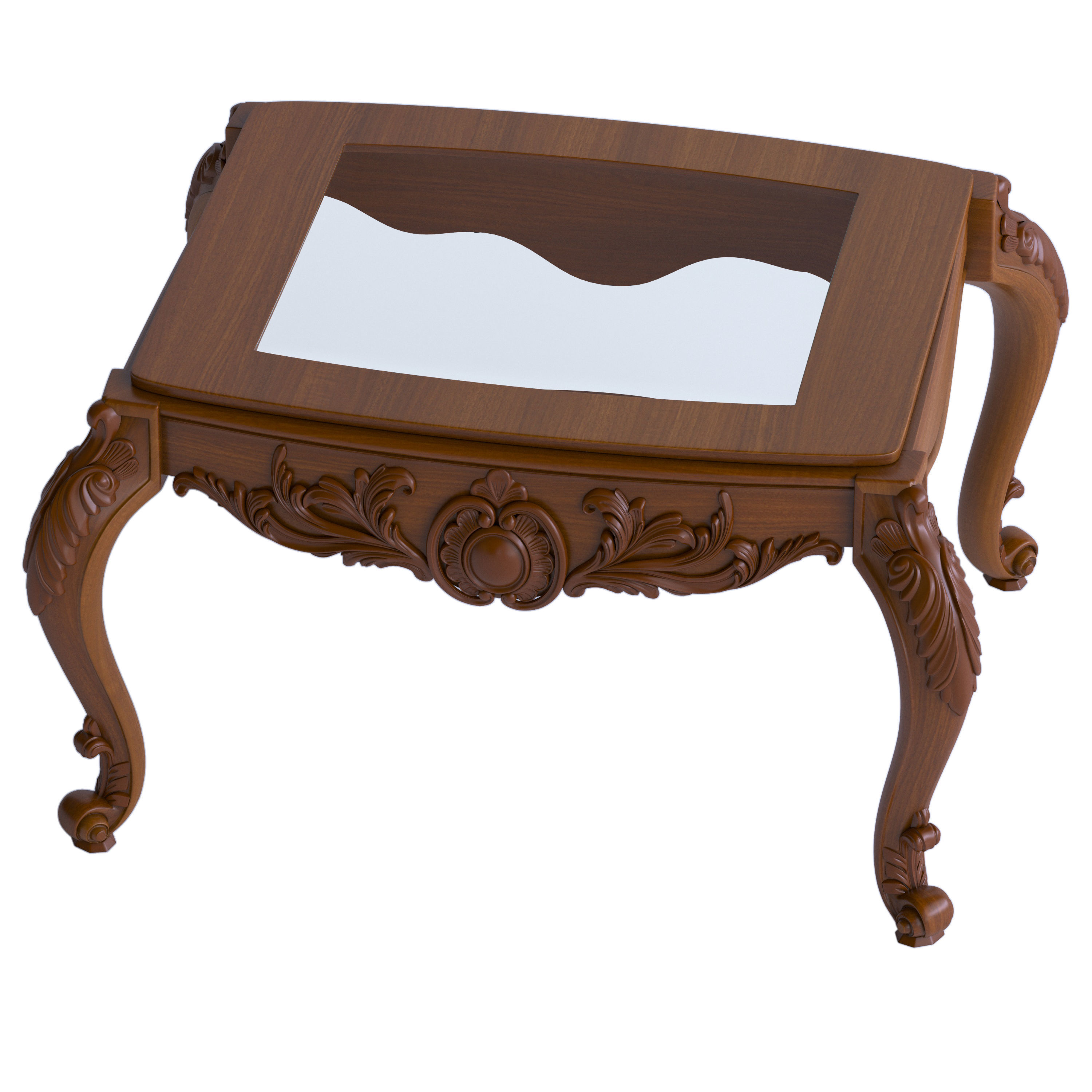 Carved table 2 3D model_3