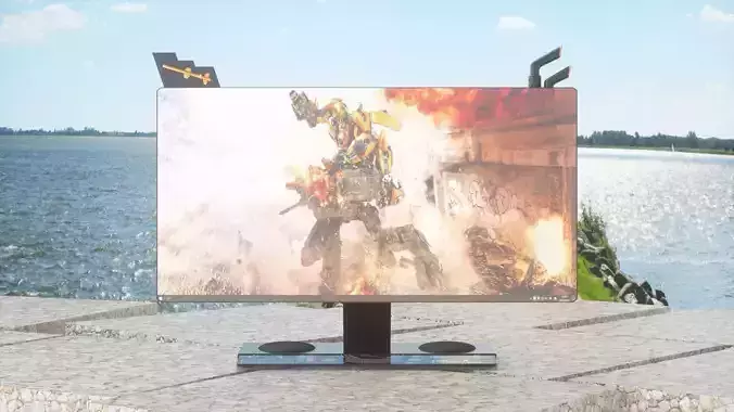 Sci-FiComputer monitor pc Screen OLED 3D model