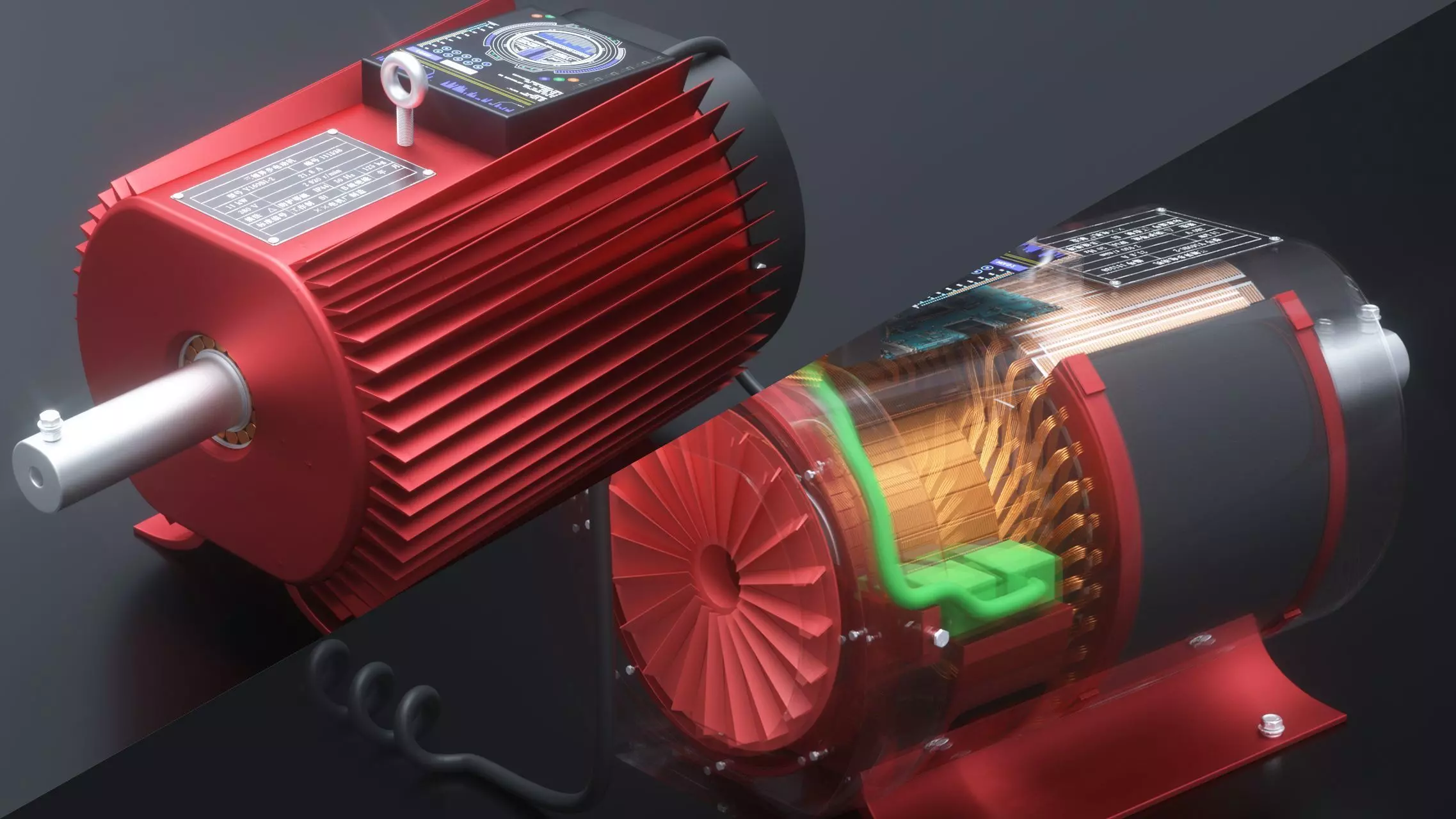 Motor electric motor electrical tools 3D model_0