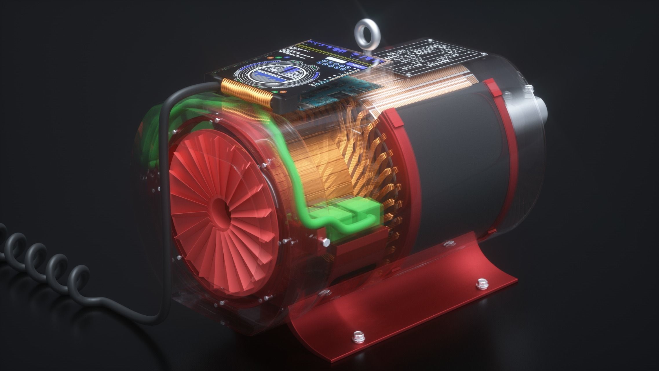 Motor electric motor electrical tools 3D model_5