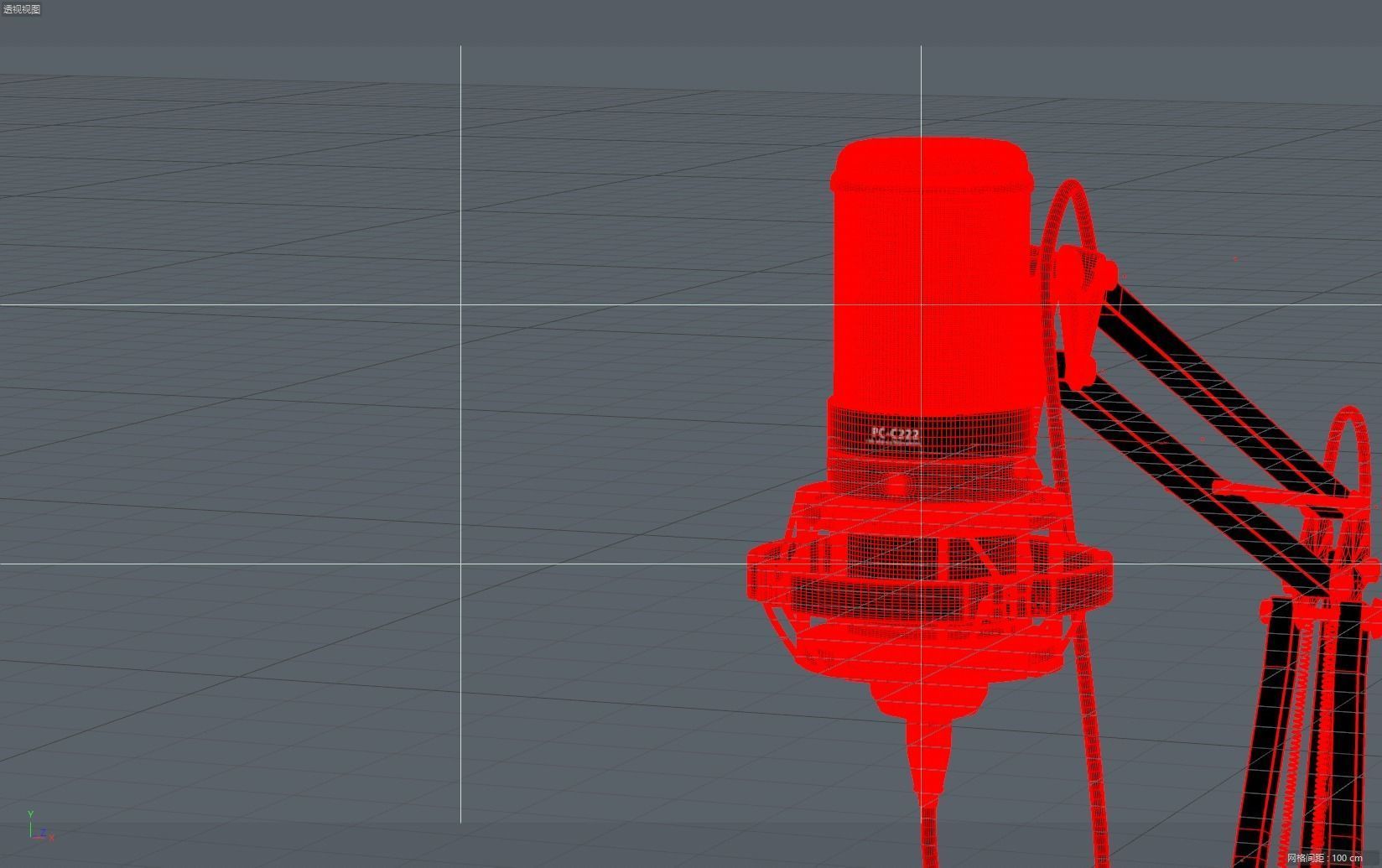 microphone Condenser microphone  Bracket 3D model_9