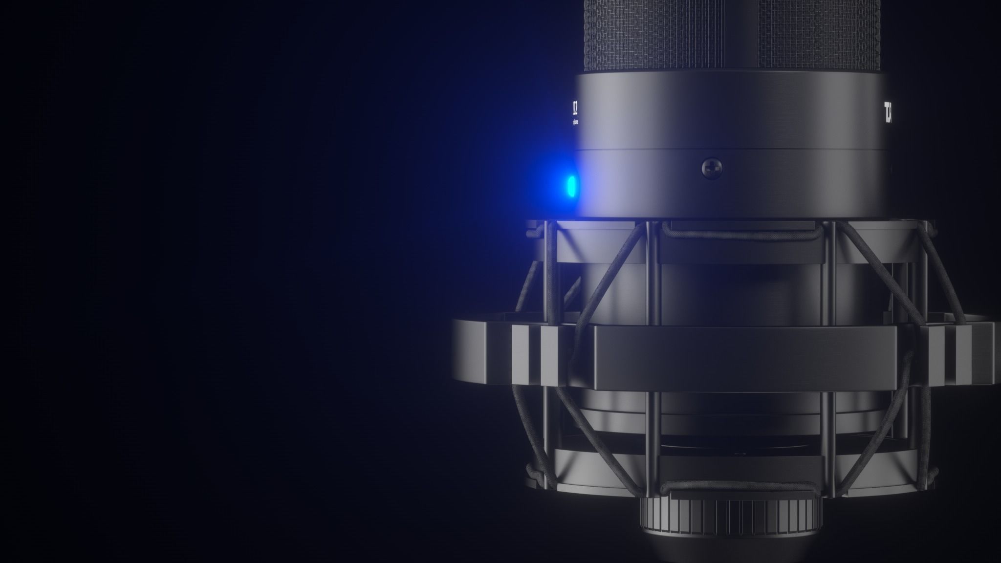 microphone Condenser microphone  Bracket 3D model_4