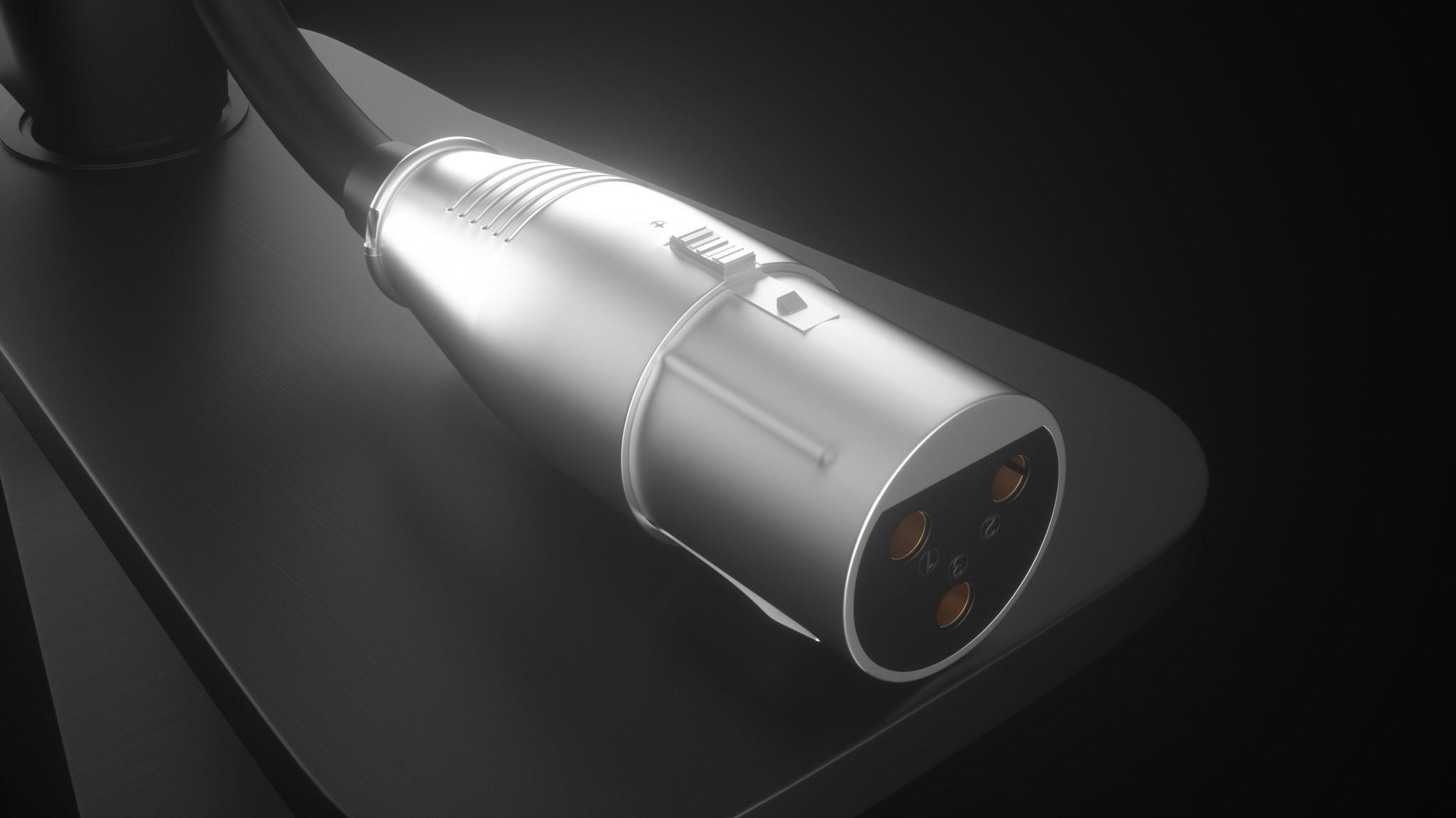 microphone Condenser microphone  Bracket 3D model_8