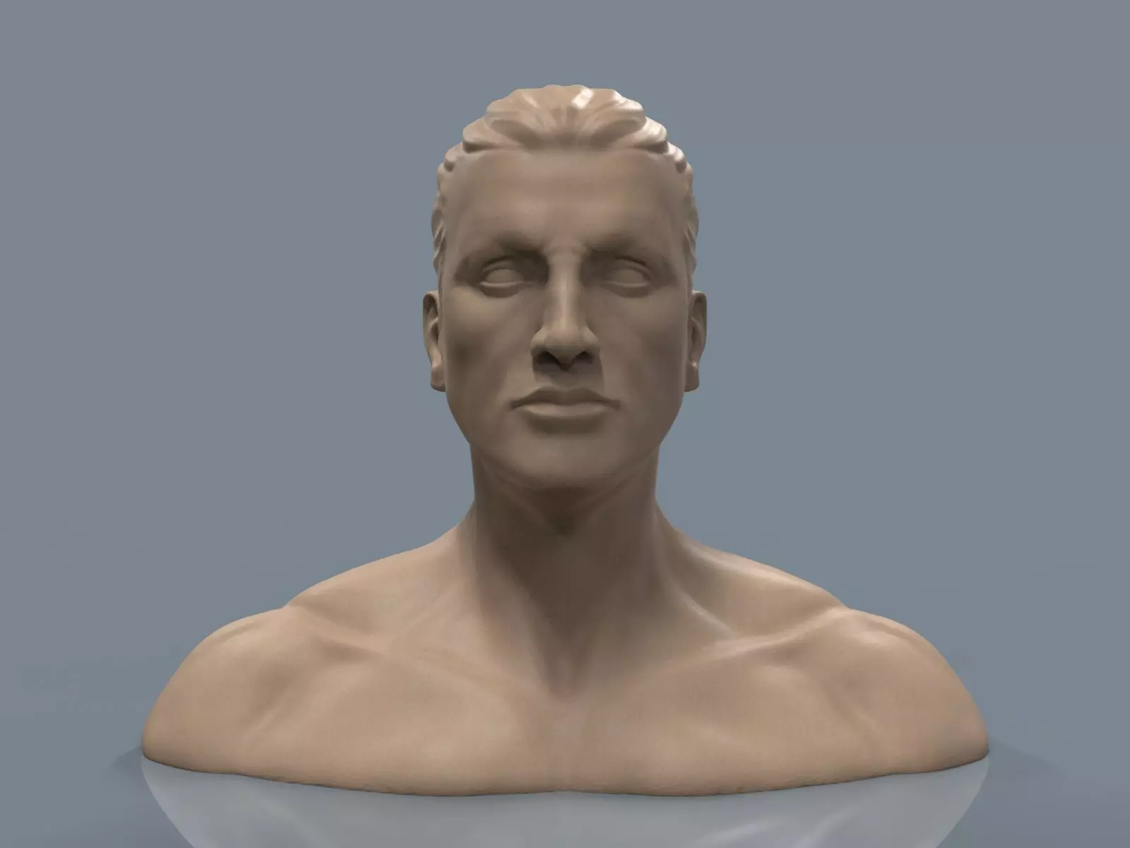 Male Head 6 3D print model_0
