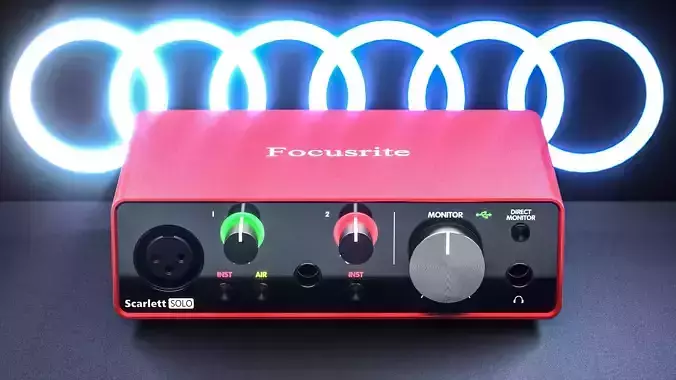 Focusrite Scarlett Solo 3 USB Sound card audio port