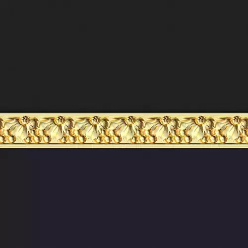 baguette gold ornate border