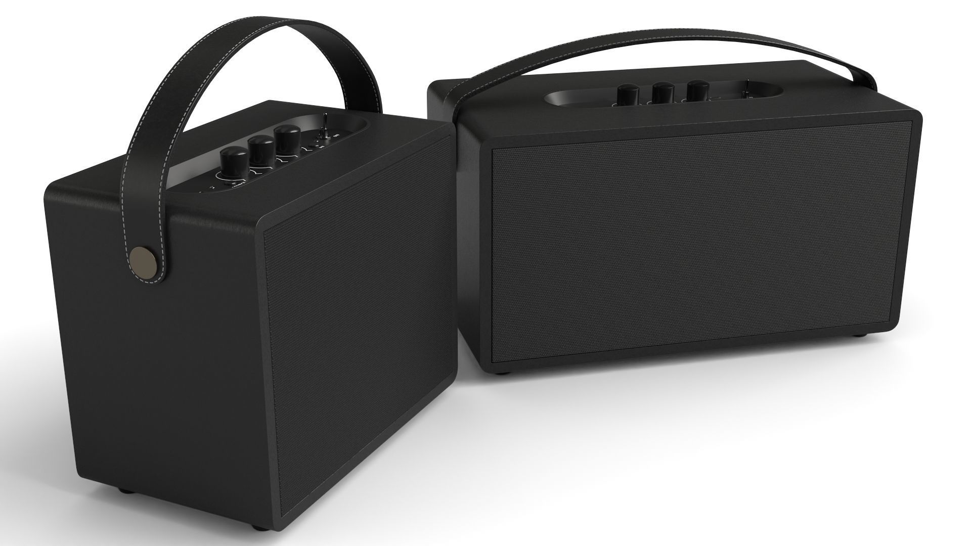 Music Speakers 3D model_2