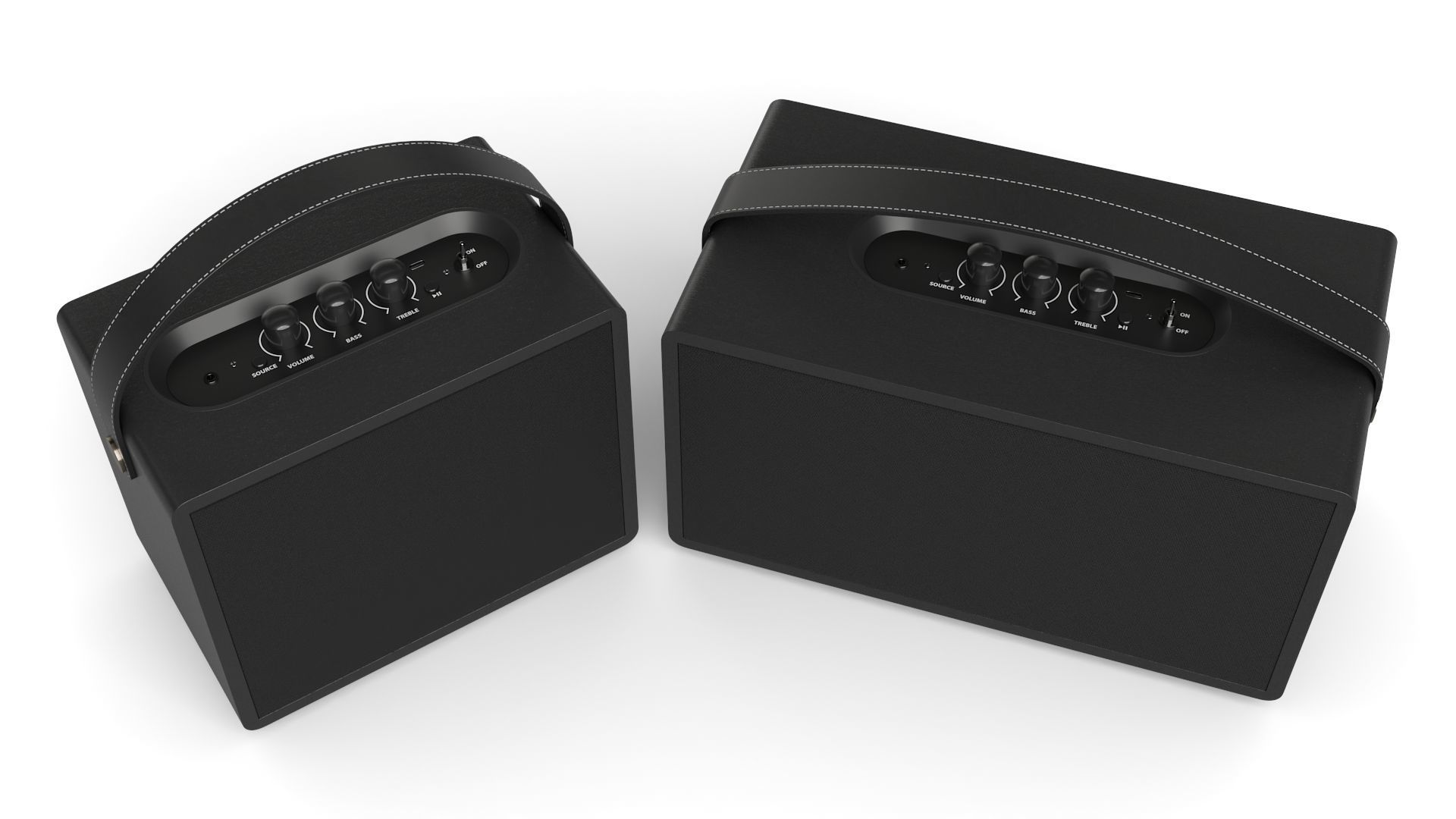 Music Speakers 3D model_3