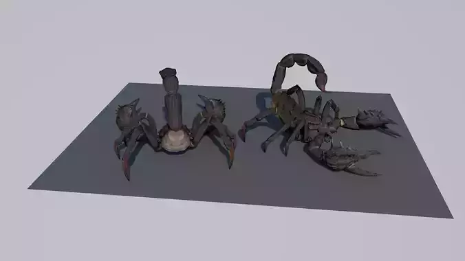 Scorp animations Low-poly 3D model