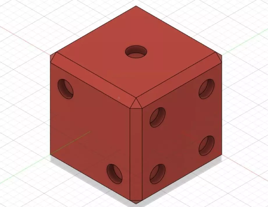 Plastic dice 3D print model 3D print model_0