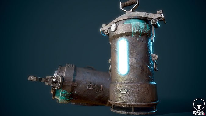 Nuclear capsule Low-poly 3D model