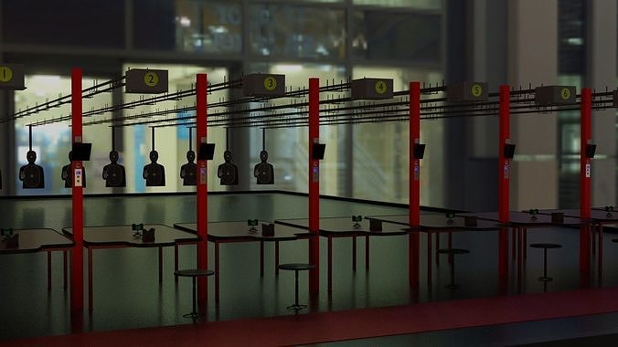 Training range model 3D model