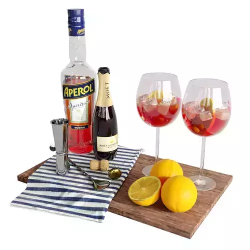 Cocktail decor set 4 Aperol