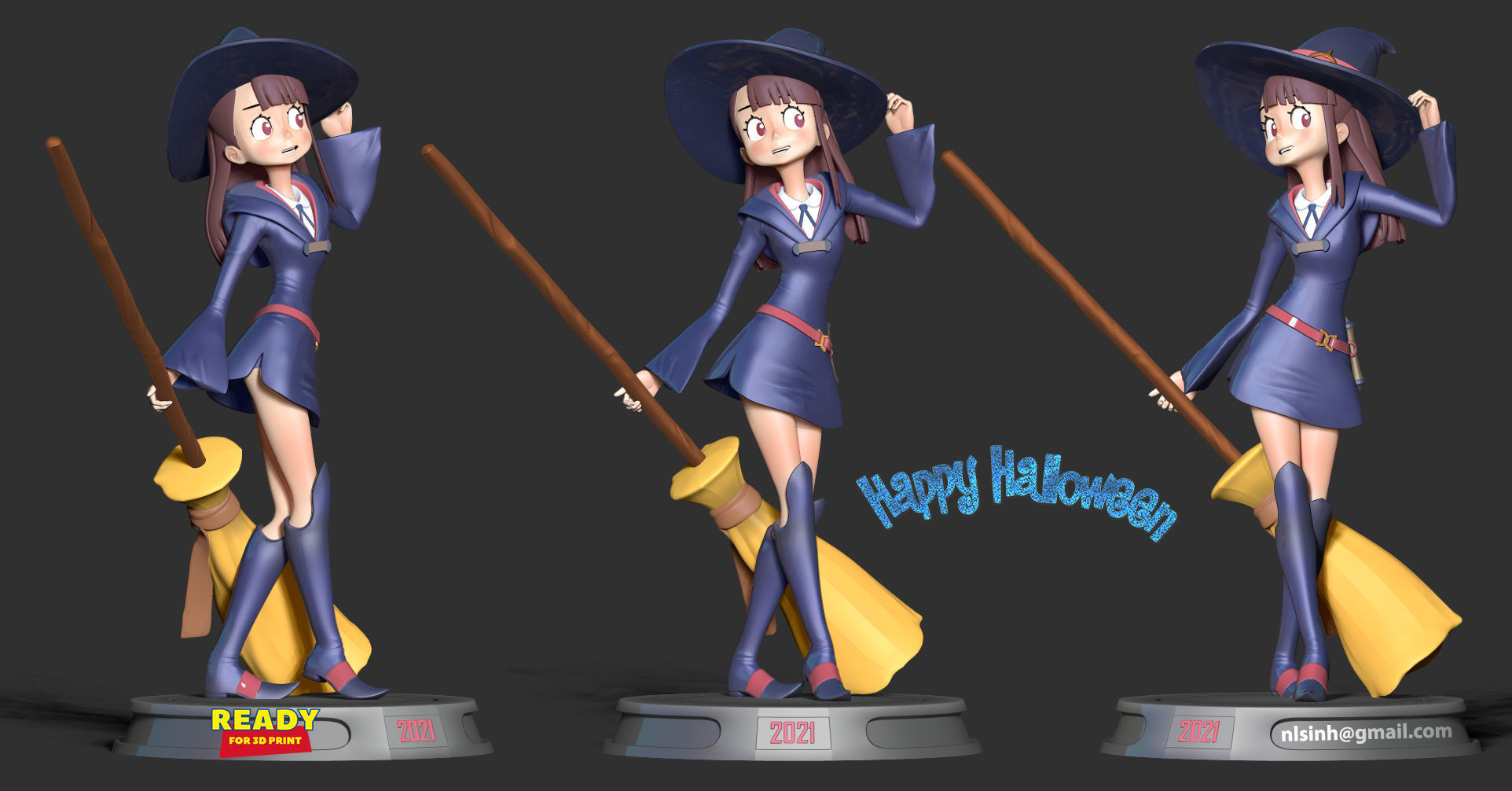 Atsuko Kagari - Akko 3D print model_1