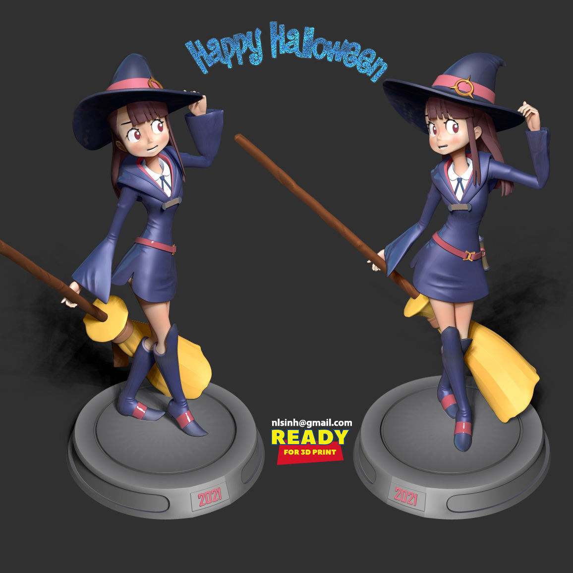 Atsuko Kagari - Akko 3D print model_6