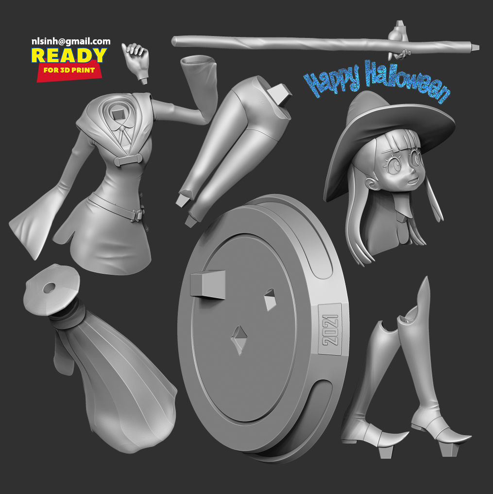 Atsuko Kagari - Akko 3D print model_2