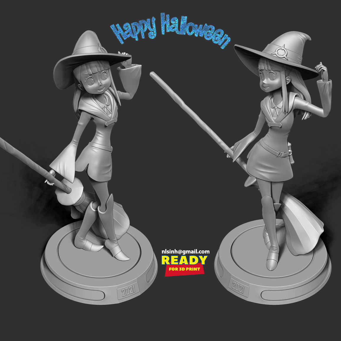 Atsuko Kagari - Akko 3D print model_3