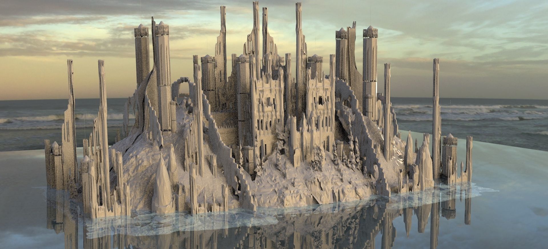 Valhalla Temple Ruins  architecture 1 3D  3D model_1