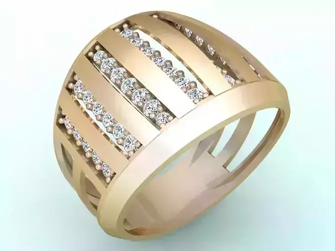  Italian rings - Womens Rings - N6642 3D print model