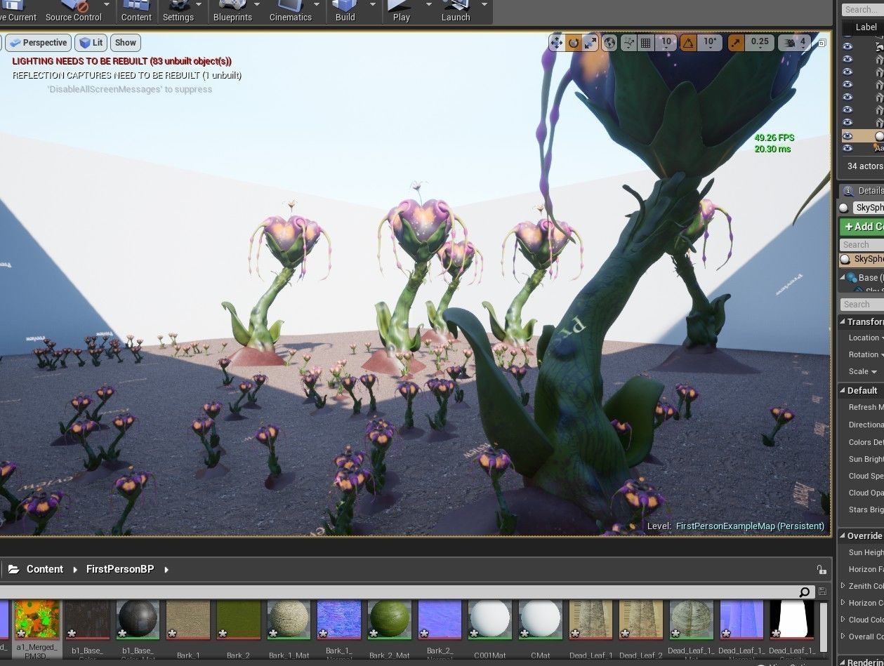 Magic Flower Low-poly 3D model_12