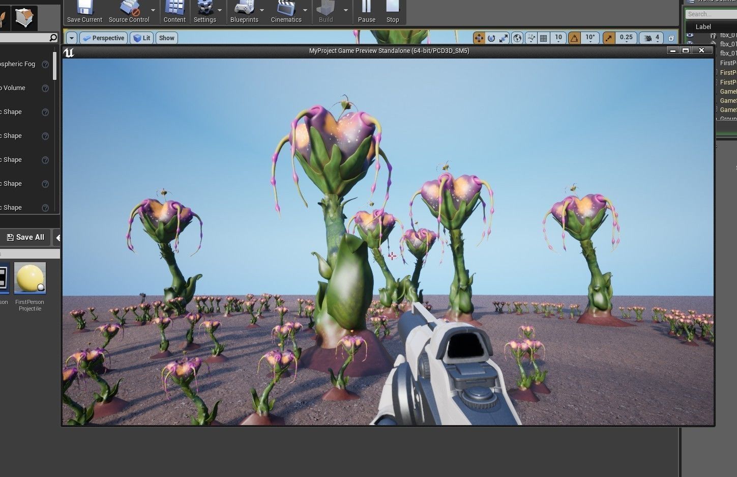 Magic Flower Low-poly 3D model_3