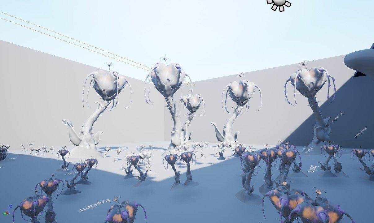 Magic Flower Low-poly 3D model_13