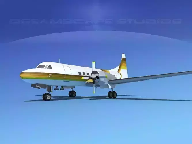 Convair CV-580 Aero California 3D model