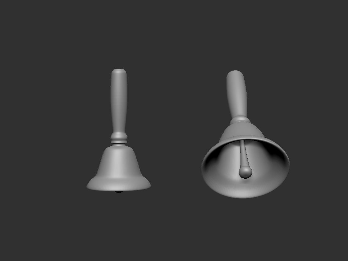 Hand Bell 3D print model_2