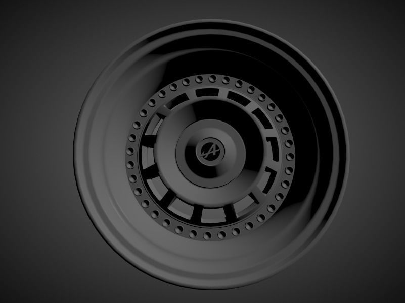 Gotti A53 scalable and printable rims 3D print model_1