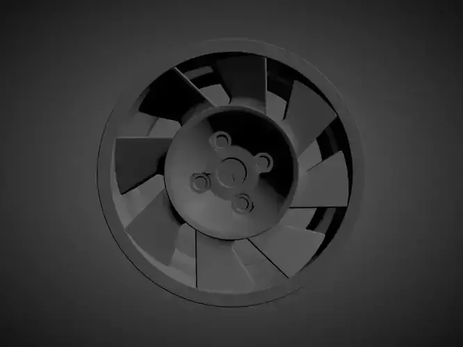 Peugeot 205 T16 Evo 2 OEM scalable and printable rims