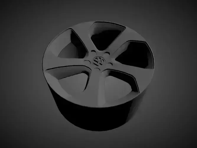 Volkswagen Golf 7 GTi OEM scalable and printable rims