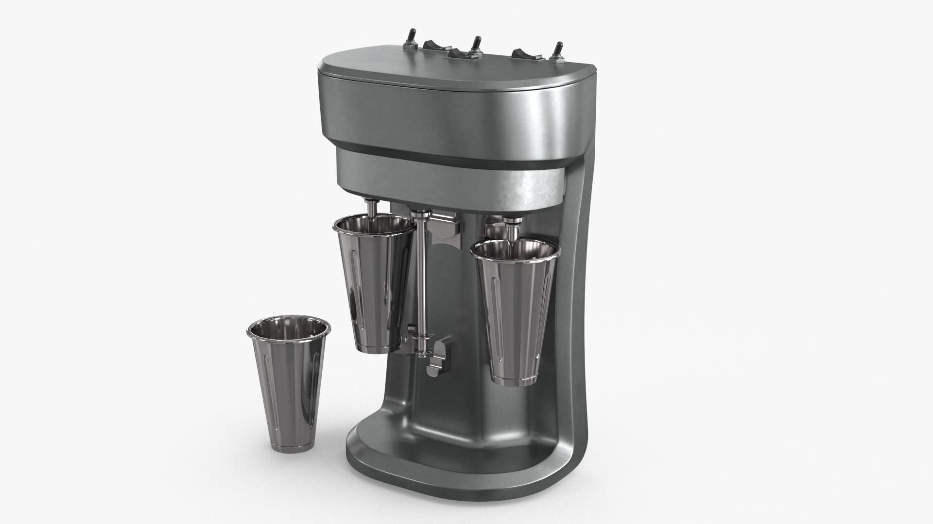 Cocktail Mixer Low-poly 3D model_7