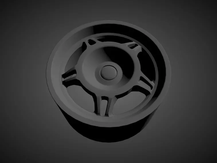 Style 24 scalable and printable rims 3D print model_0