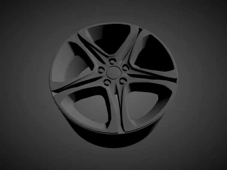 M6 OEM scalable and printable rims 3D print model_0