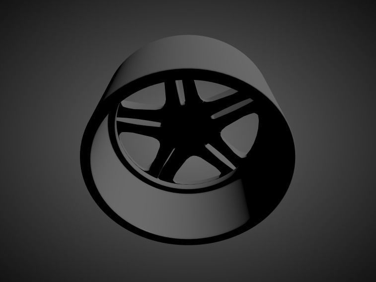 M6 OEM scalable and printable rims 3D print model_1