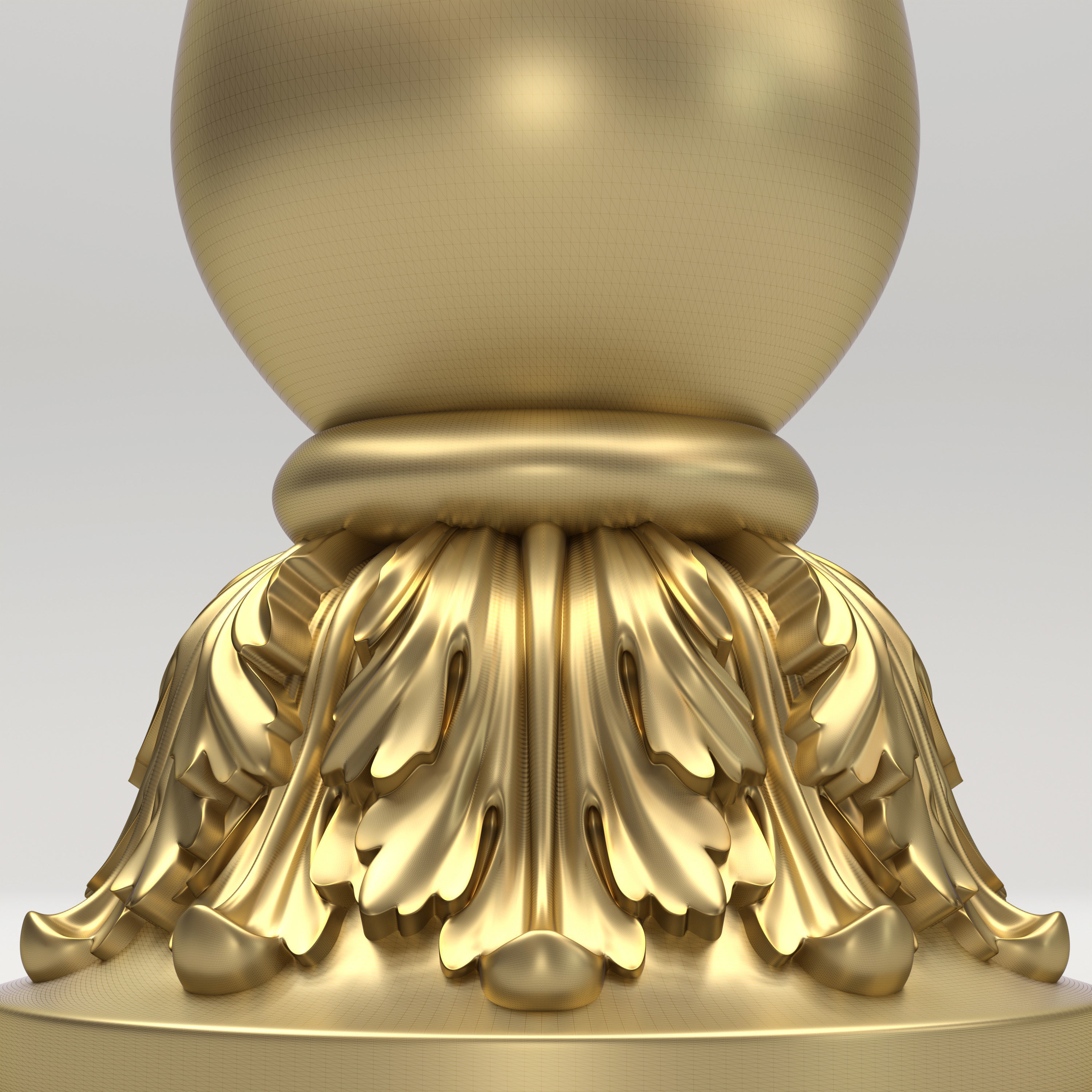 Carved Column 3D model_3