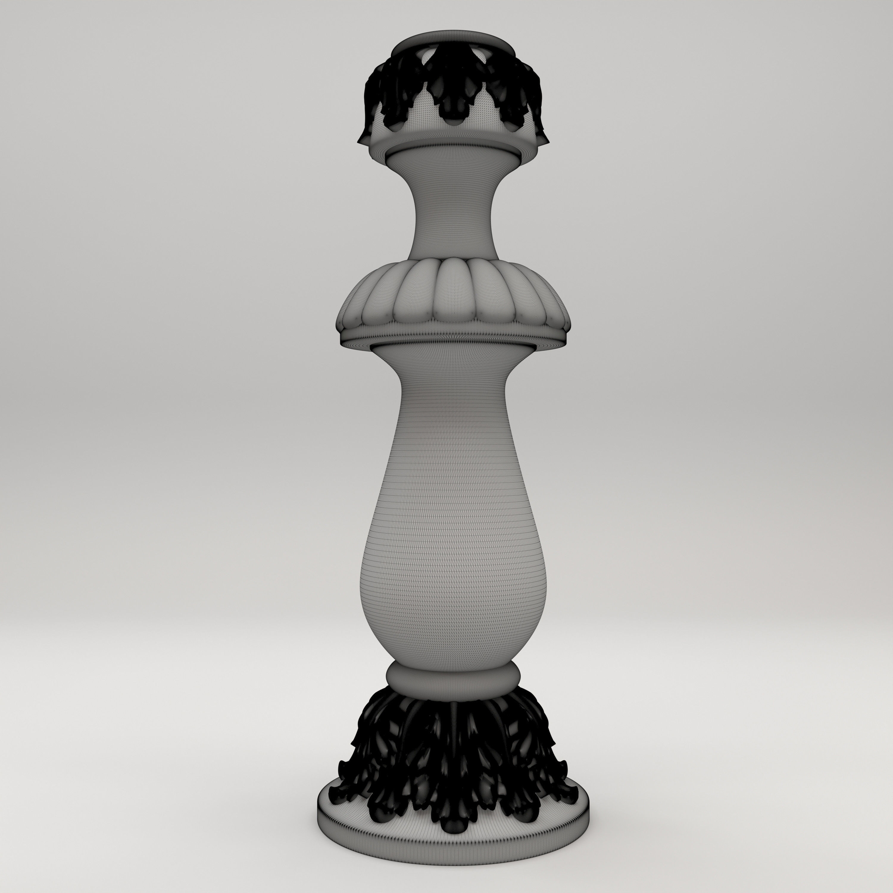 Carved Column 3D model_5