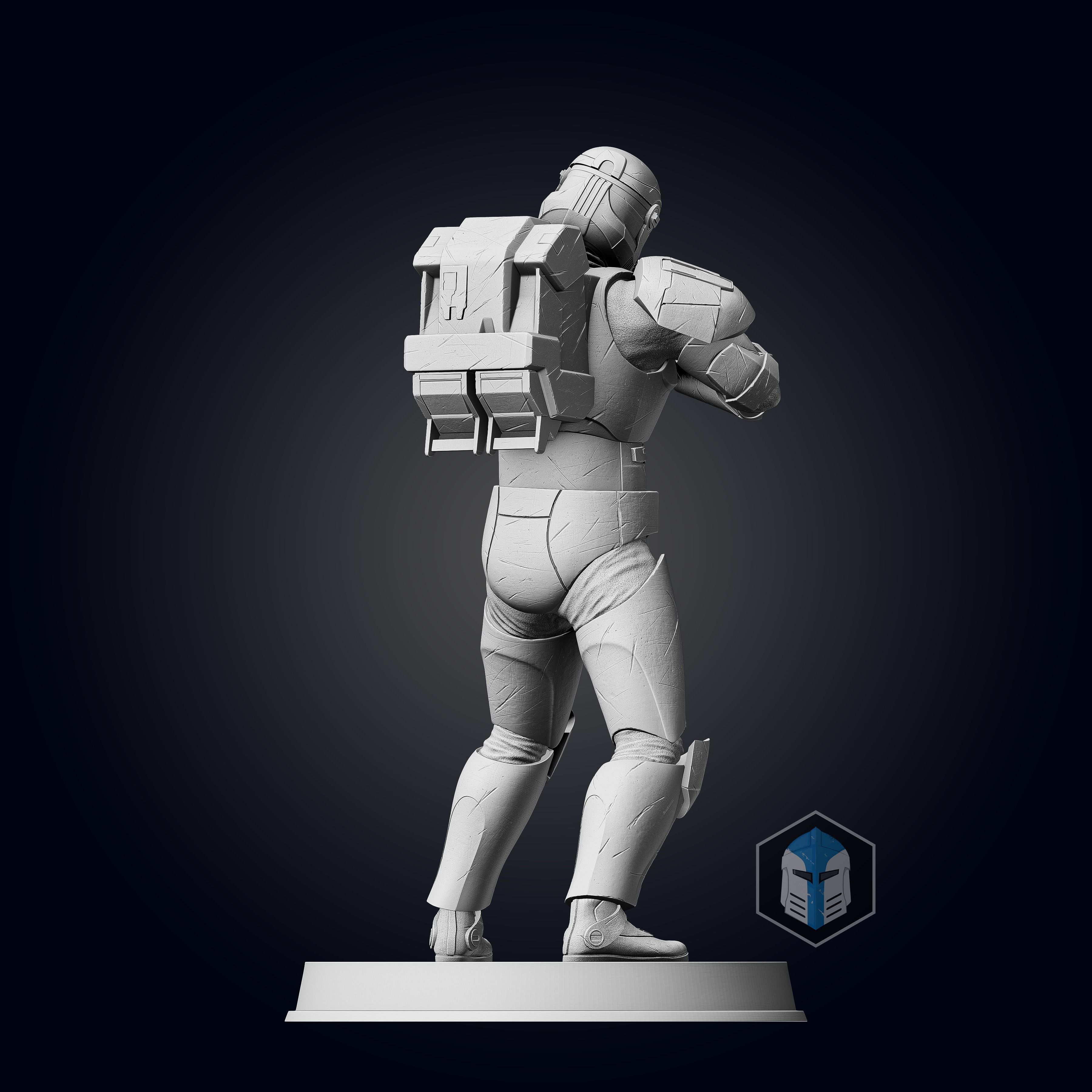 Republic Commando Figurine - Pose 2 3D print model_2